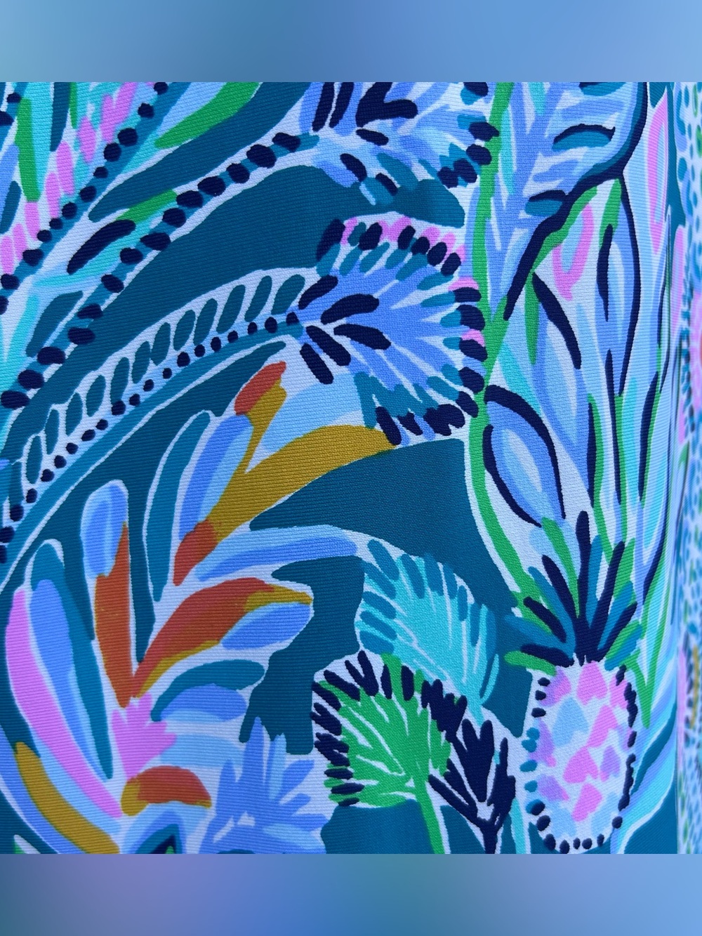 Lilly Pulitzer Seralina Maxi Dress XS Rain Forest UPF 50 Slit Stretch Resort - Picture 14 of 16